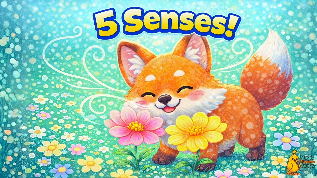 The Five Senses Beat 🦊👁👃👂👅 | Learn & Sing with Sniffing Fox!