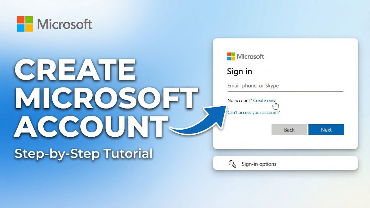 Create Microsoft Account for windows 11