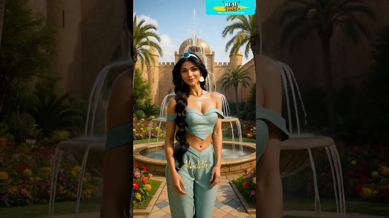 Aladdin Turn Real (Part 1) 🕌 Epic AI Cartoon-to-Realistic Transformation #RealToons