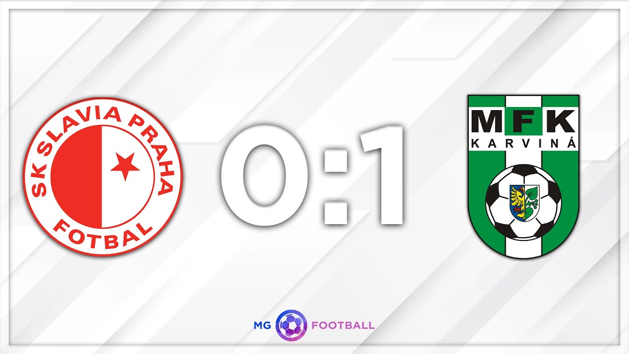 SESTŘIH: Slavia Praha - MFK Karviná (0:1)