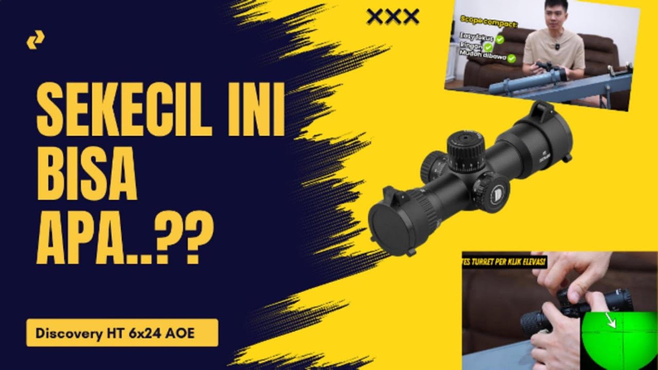 telescope discovery buntung ini  kuat main turet bodi bogel anti getar HT 6X24AOE