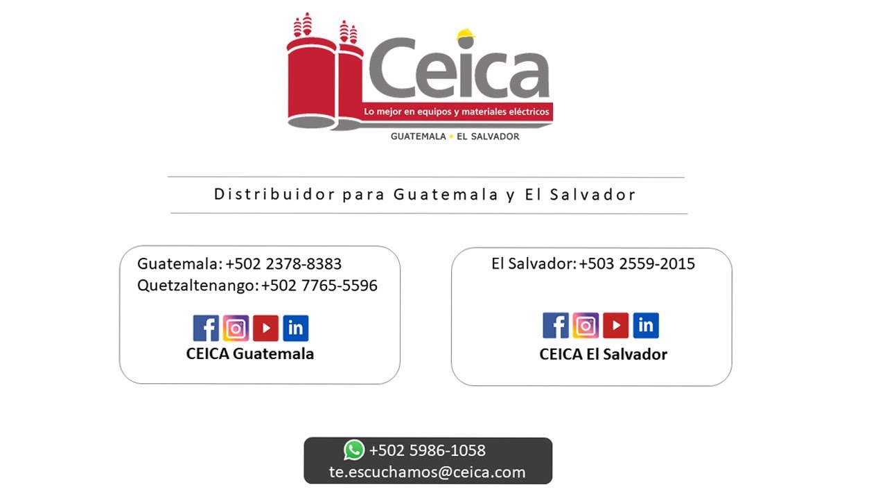 TEREX - Representantes para Guatemala y El Salvador