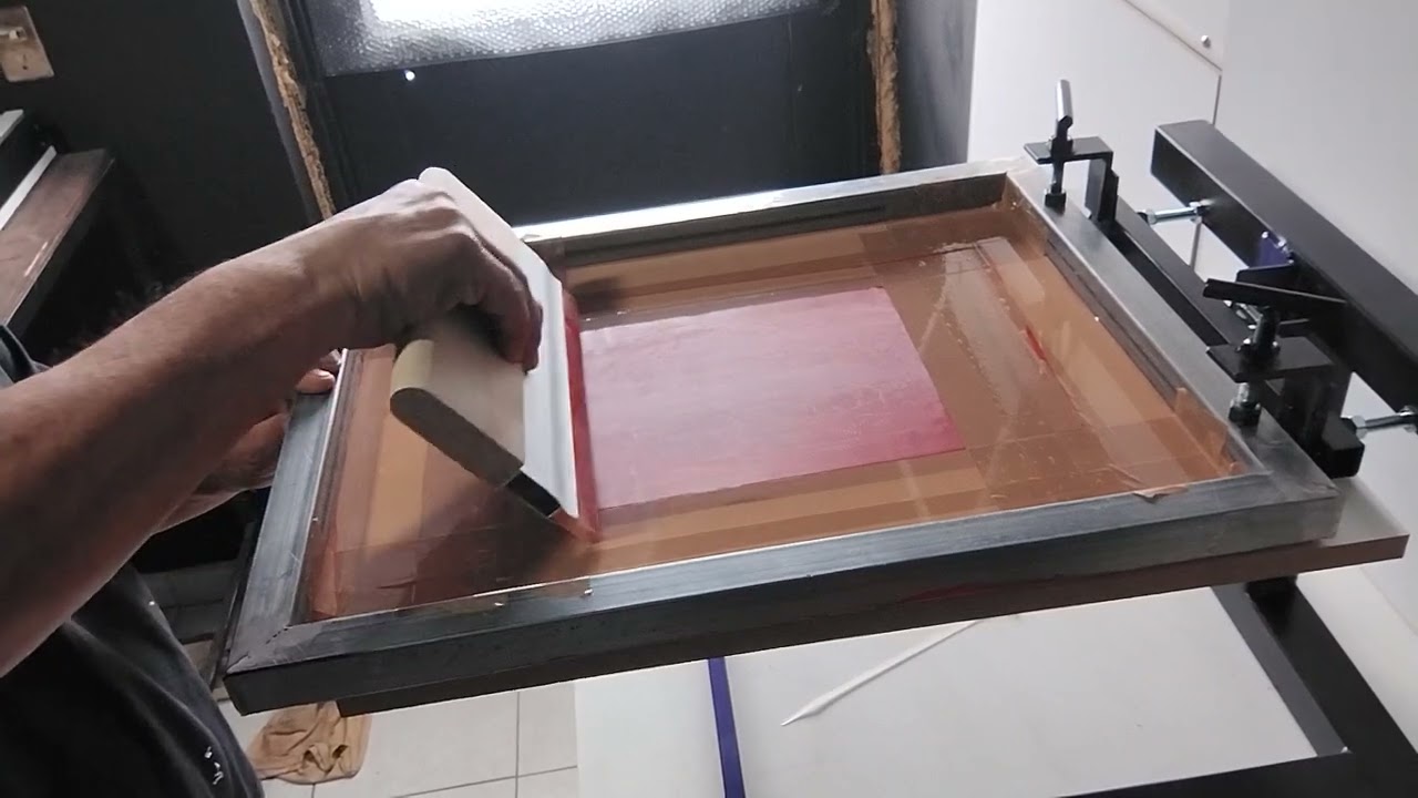 mesa lineal para serigrafia portable