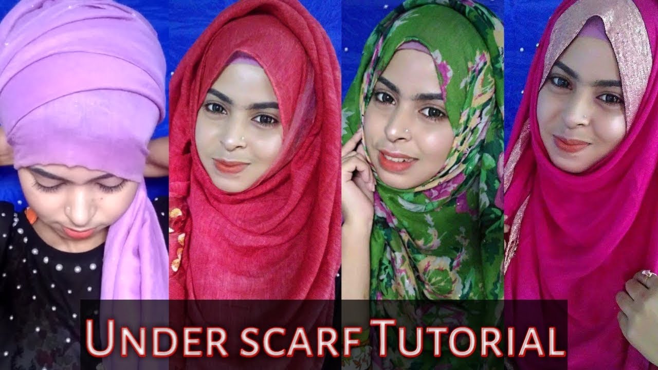 Most requested under scarf tutorial || 3 quick simple hijab style by underscarf