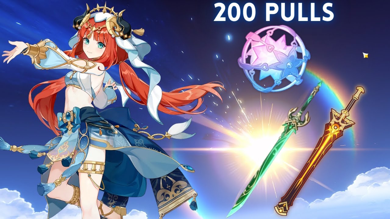 200 PULLS! WISHING FOR NILOU AND HER WEAPON/JADE CUTTER (AND GOT TIGHNARI TOO)