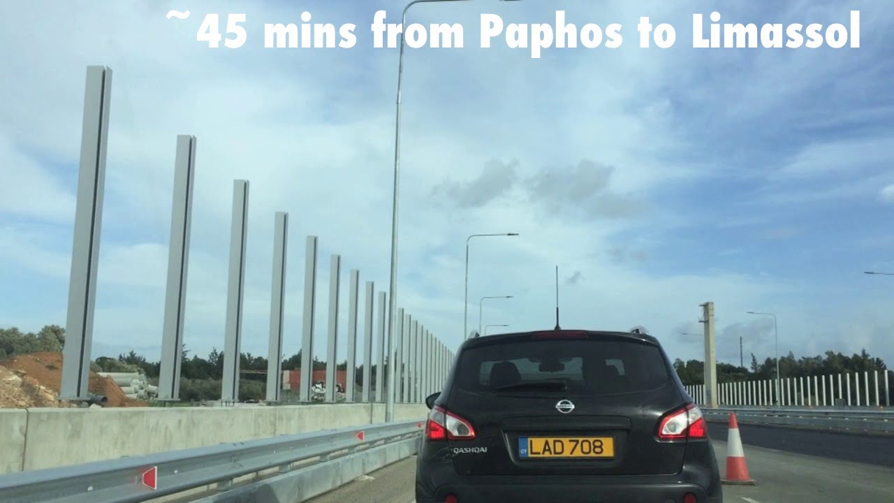 Paphos - Limassol - Larnaca - Nicosia | Driving Time Lapse x Directions