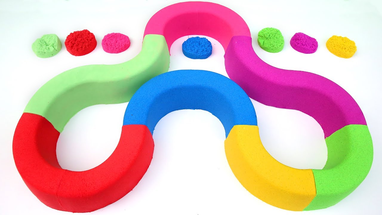 DIY How To Make Kinetic Sand Super Track Best Learning Colors Kinetic Sand