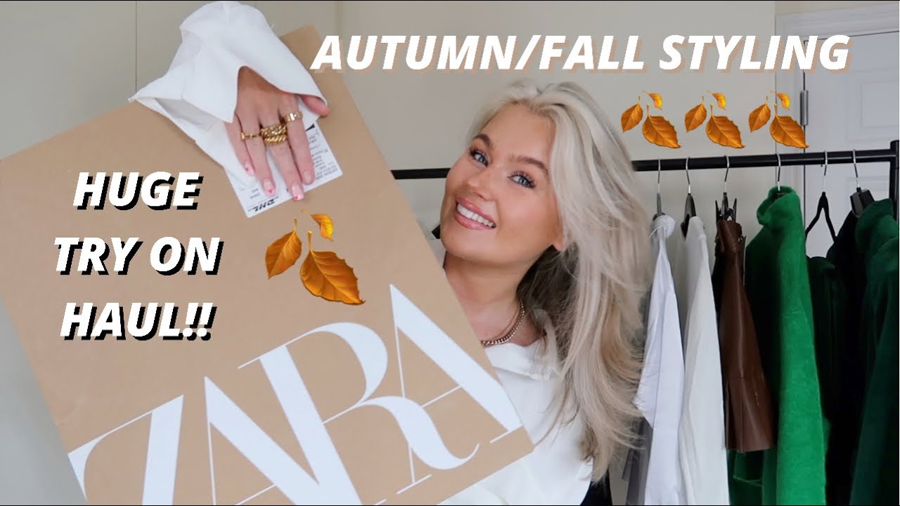 NEW ZARA HAUL!! AUTUMN/FALL STLYING | TRY ON HAUL | BLAZERS, BOOTS, KNITWEAR