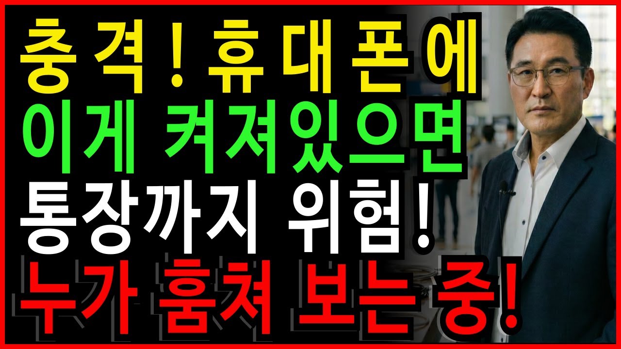 휴대폰 ‘이것’ 하나 안 껐을 뿐인데…통장·카드 비밀번호까지 전부 털렸습니다 | 노후자산 보호