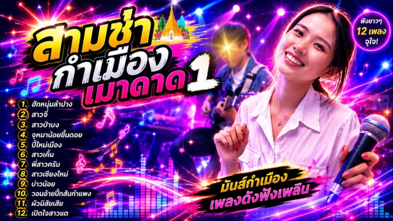 ฟังยาวๆต้อนรับปี๋ใหม่เมือง!! สามช่า กำเมือง (ชุด1) - Cover By ร็อกเก็ต.Maodard