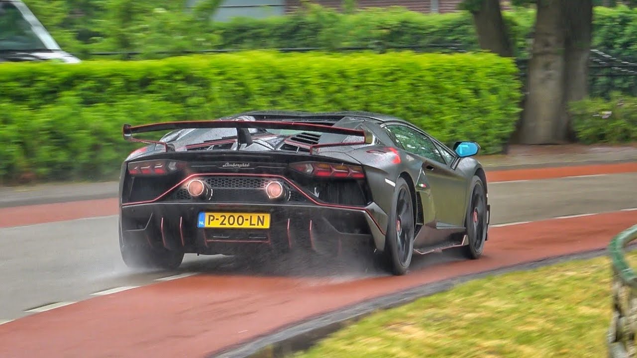 Supercars Accelerating LOUD In The RAIN! (Powerslides!) GINTANI SVJ, AMG GTR, DBS Coupe, 812 GTS,..
