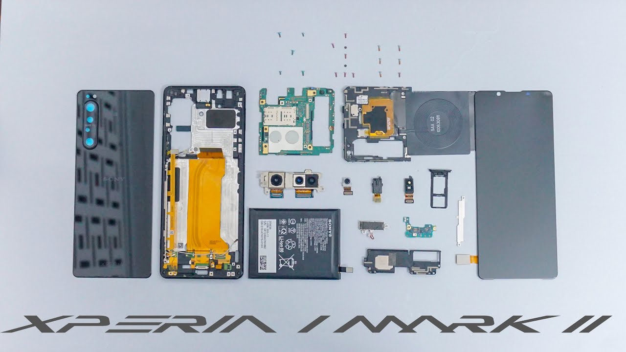Thay &eacute;p mặt k&iacute;nh Xperia 1 Mark II | Xperia 1ii Teardown - Screen Glass - Back Cover Glass Replcement