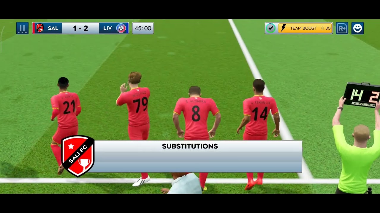 Liverpool vs Sali fc. Football #gaming #dreamleaguesoccer 