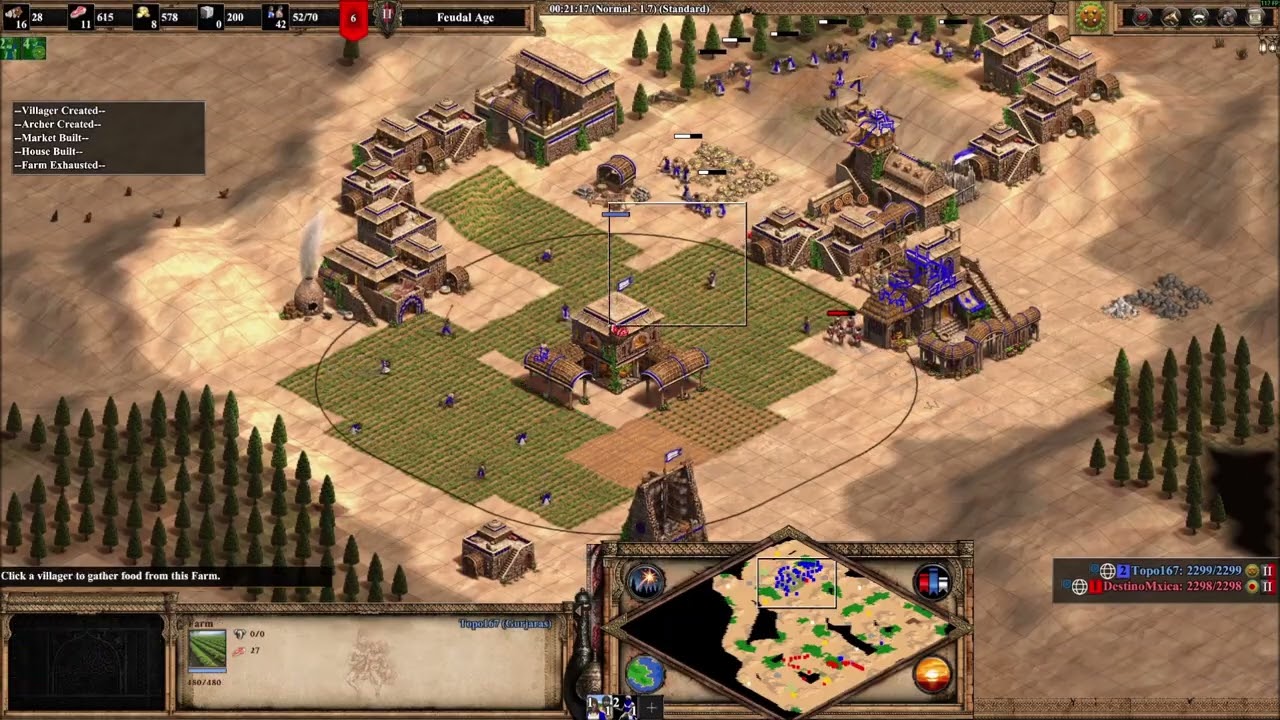 Age of empires 2 de, Gurjaras vs Vietnamese, cav into uu.