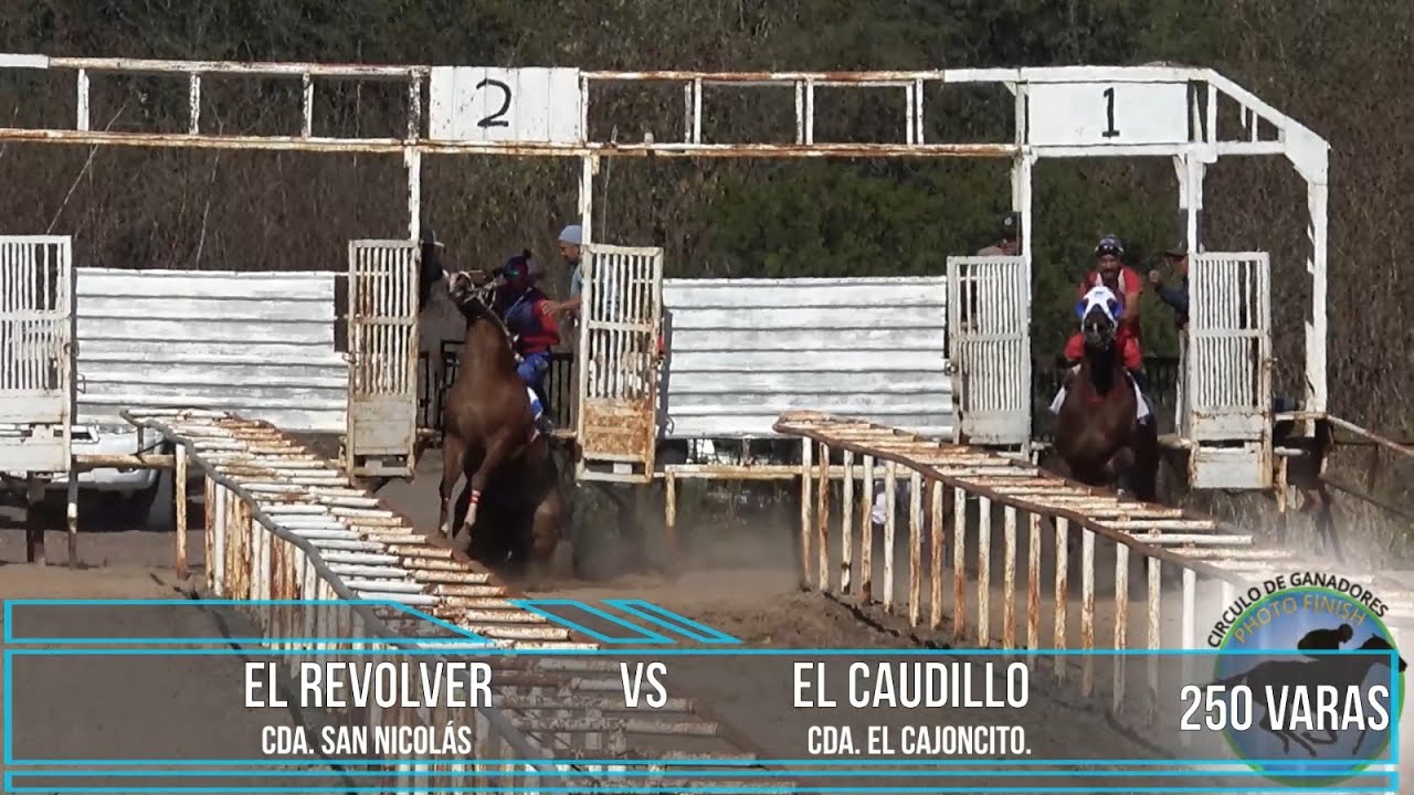 EL CAUDILLO CDA. EL CAJONCITO VS EL REVOLVER CDA. SAN NICOLÁS. 250 VARAS.