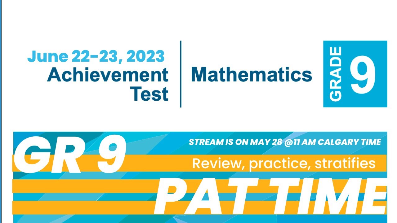 Grade 9 PAT review. Part 1.