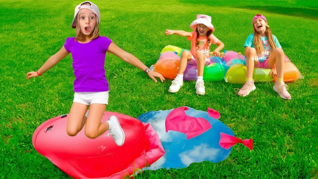 Nastya và những câu chuyện thiếu nhi vui nhộn tại công viên khinh khí cầu.