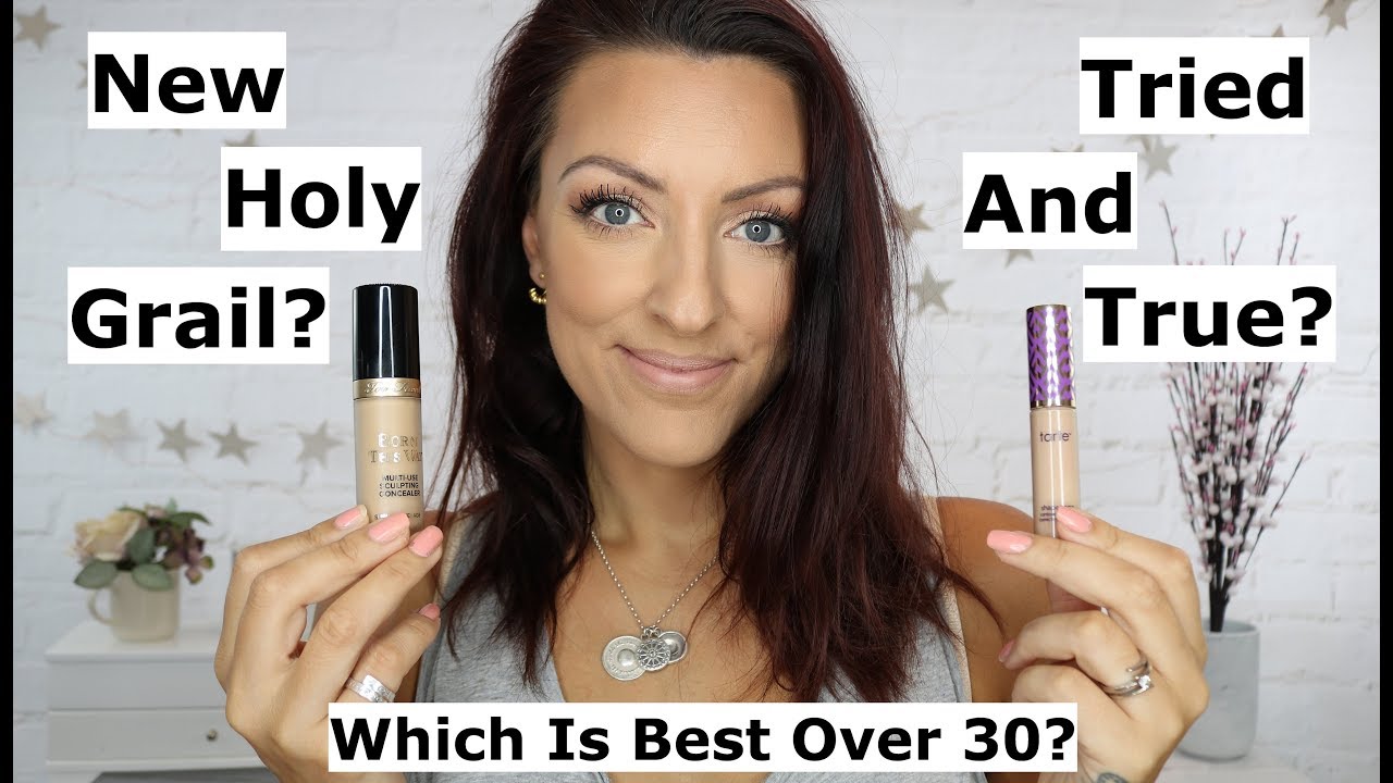 Too Faced born this way super coverage concealer Vs Tarte Shape Tape concealer