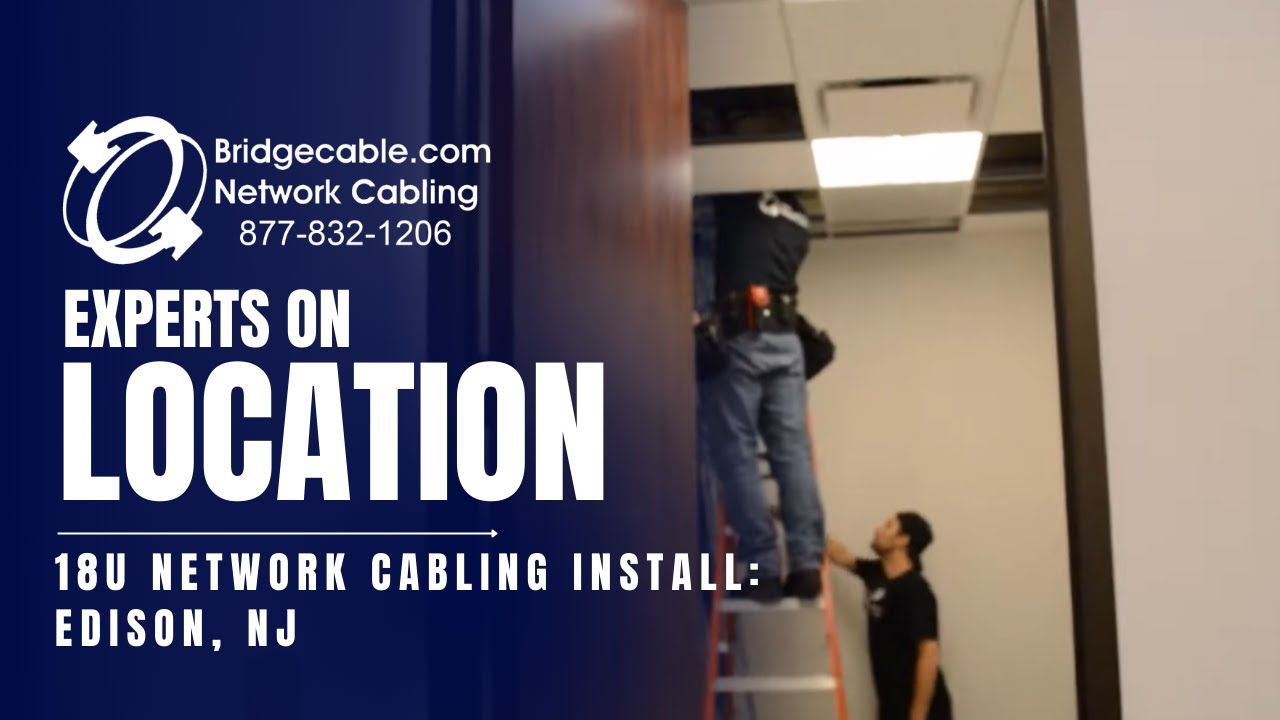 Edison New Jersey 18U Network Cabling Installation | BridgeCable.com