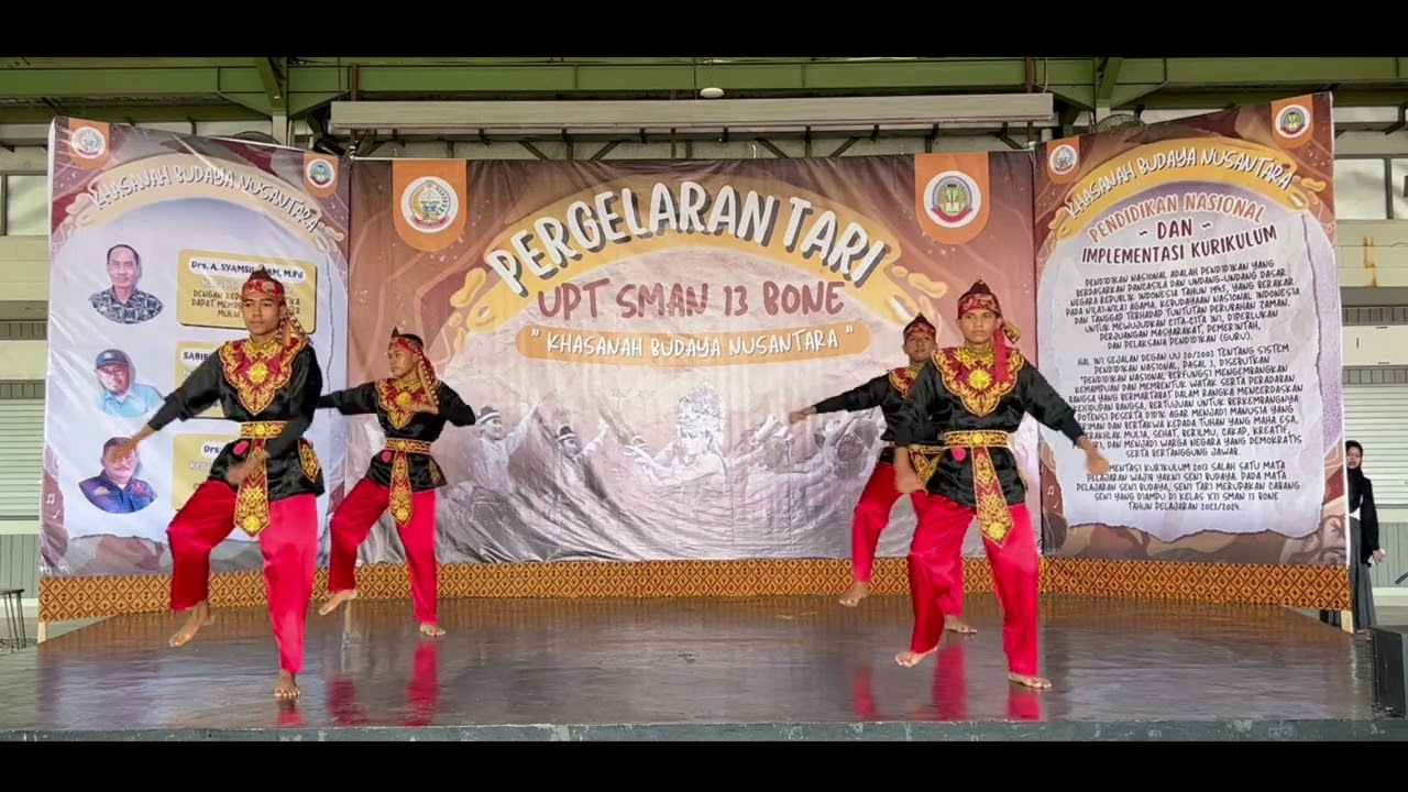 TARI GEGALA PERGELARAN TARI 2024 SMAN 13 BONE