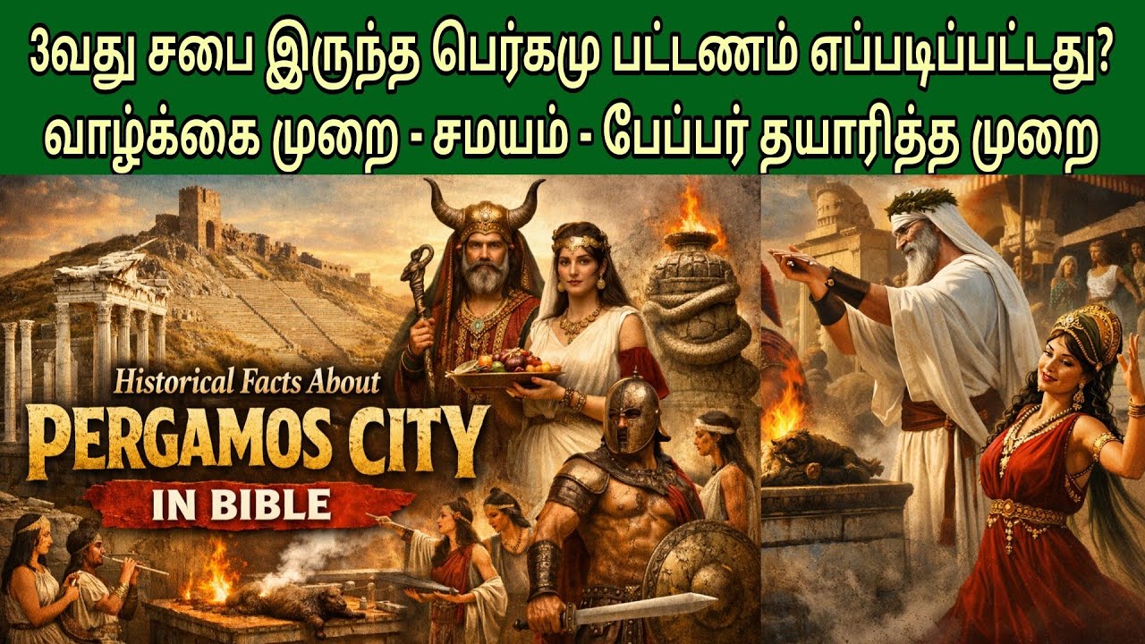 பெர்கமு பட்டணம்‌‌ வரலாறு | EP 13 | Pergamos church in revelation | 7 churches of revelation tamil