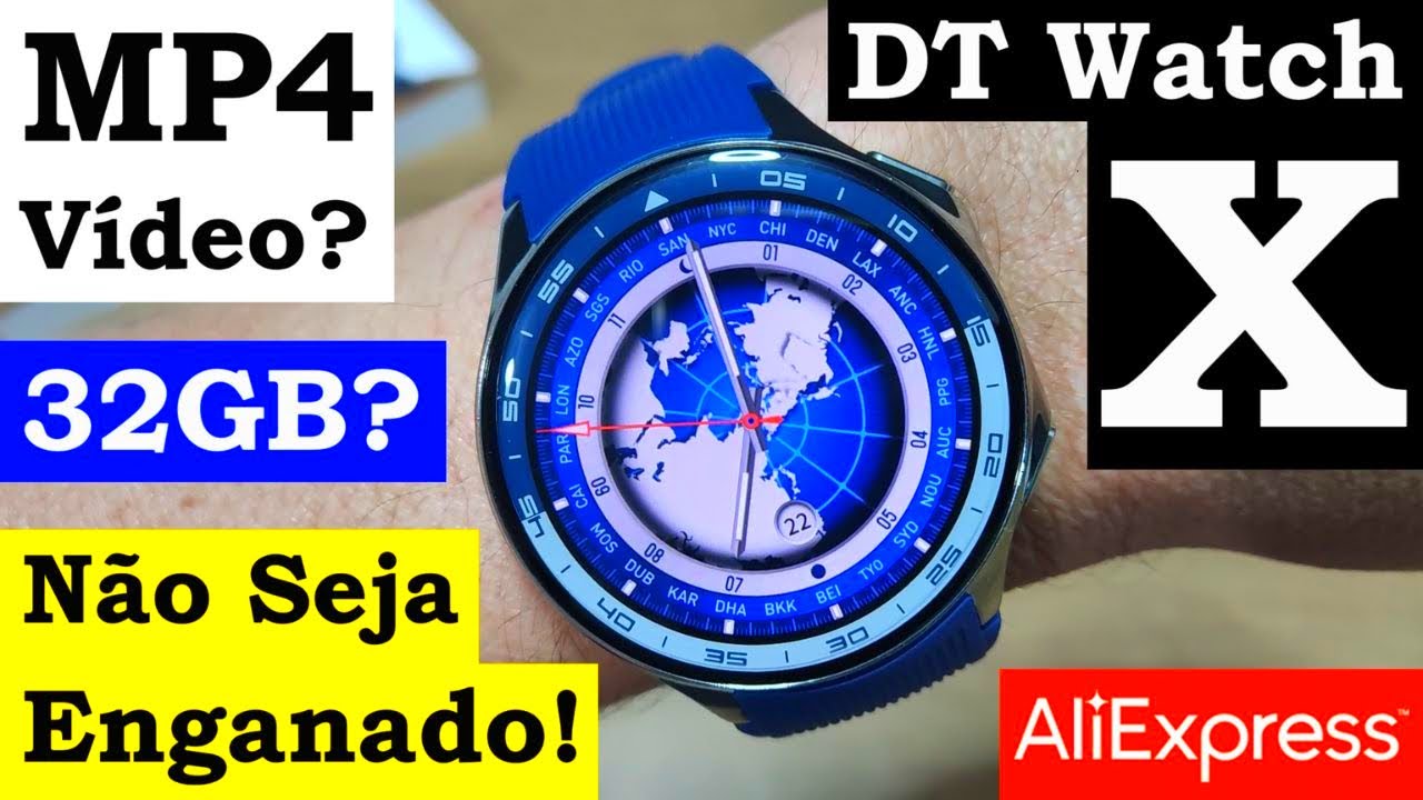 REVIEW COMPLETO SMARTWATCH DT WATCH X | VALE A PENA? TEM REALMENTE 32GB E RODA VÍDEO MP4?