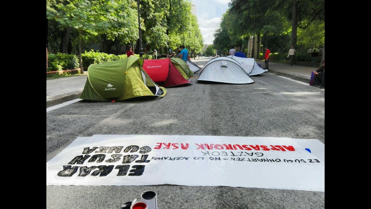 Martxan da Gazte Mugimenduak antolatutako kanpaldia Altsasuko gazteekiko elkartasunez