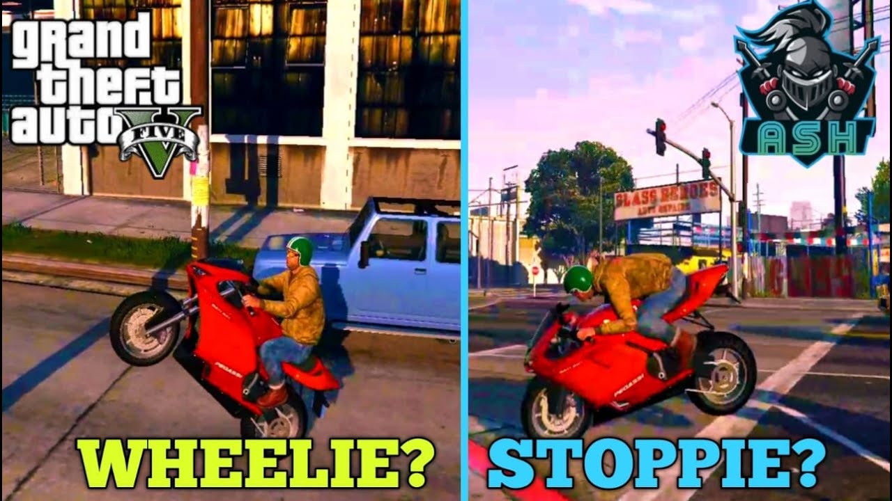 [HINDI] PC: HOW TO DO A STOPPIE AND A WHEELIE IN GTA5 | 2020 | ASHGaming | GTA V GAMEPLAY #78