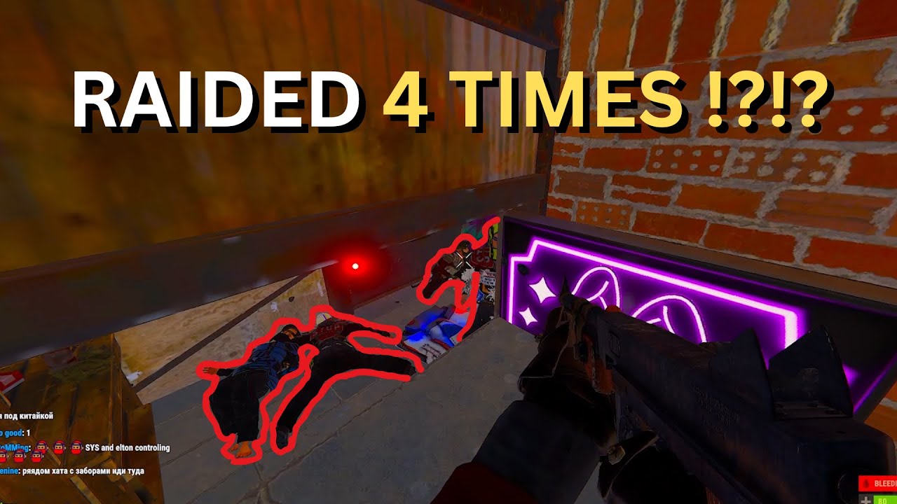 WE got RAIDED 4 TIMES in 6 HOURS.. - Rust