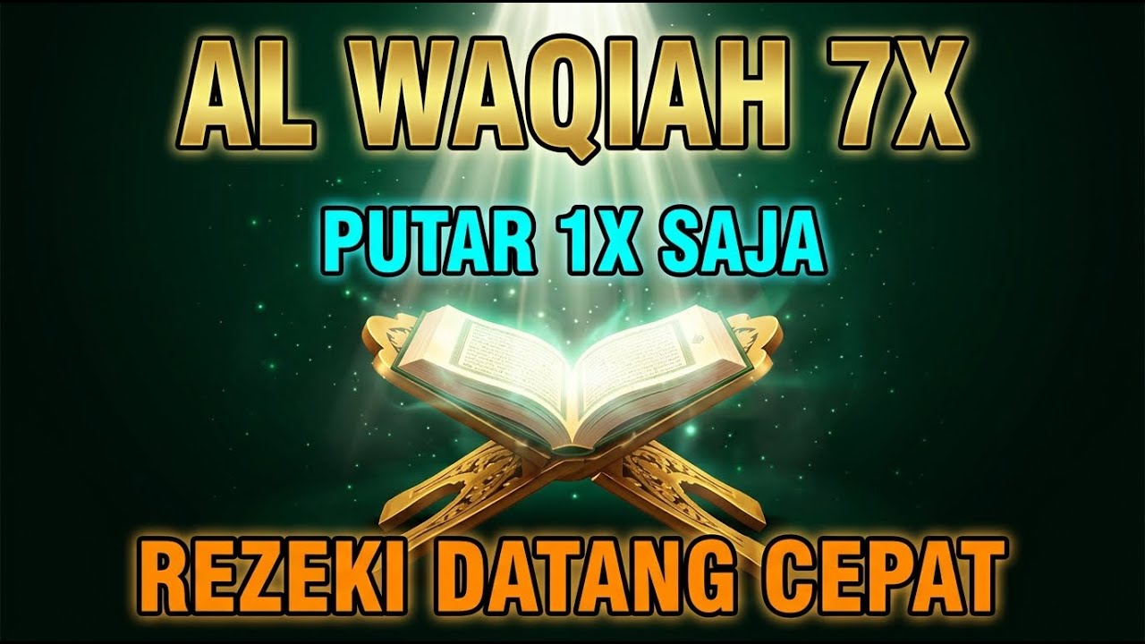 Dengar Surah Al Waqiah 7X Sekali Saja Rezeki Mengalir Tanpa Henti