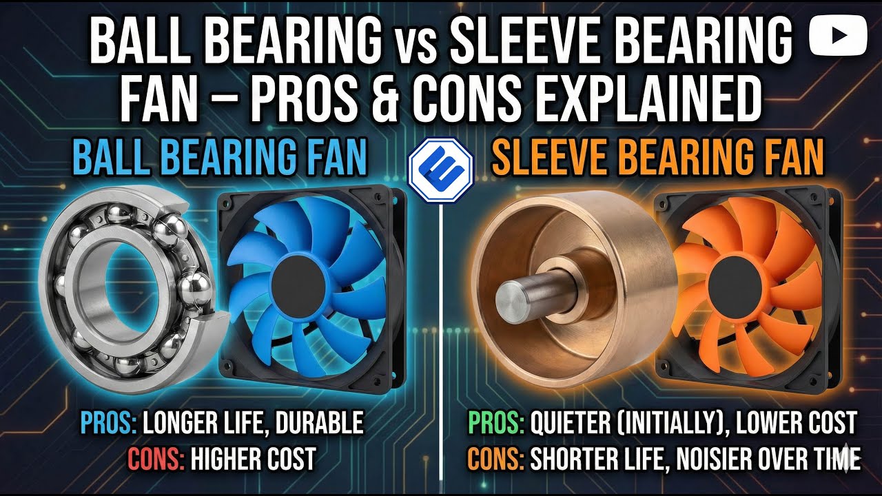 Don't Buy the Wrong Fan! Ball Bearing vs Sleeve Bearing Explained #AxialFans