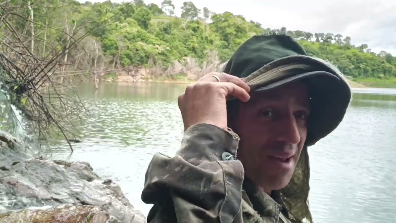 Pescaria de Tucunaré na cachoeira da Serra do facão Frito garantido
