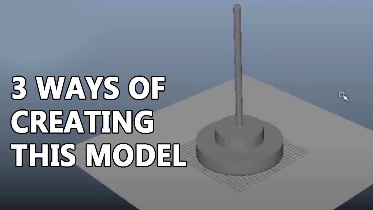 Maya for Beginners | Modeling a FLAG POST |  | Learn Maya | Arunpixart