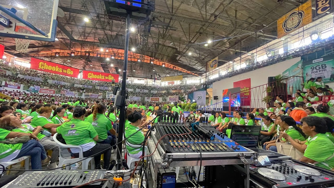 Lights and Sound System setup for BHW or Barangay Health Workers at Cebu Coliseum by SDSS