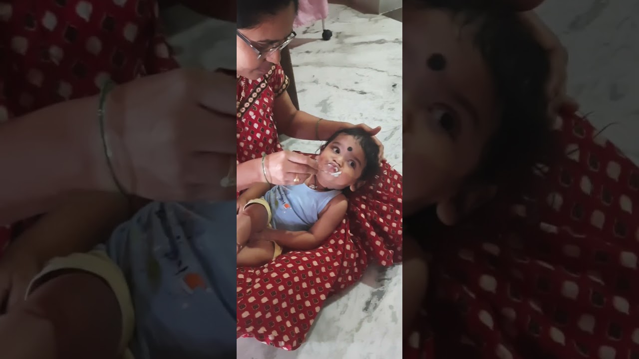 my son eating curd rice | no disturbance