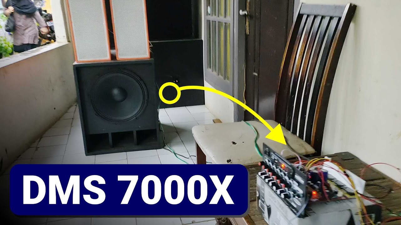 TEST KIT SPEAKER AKTIF DMS 7000 TEST PAKAI SPEAKER MINIATUR DAN LOW PAKAI ACR 15600 BLACK