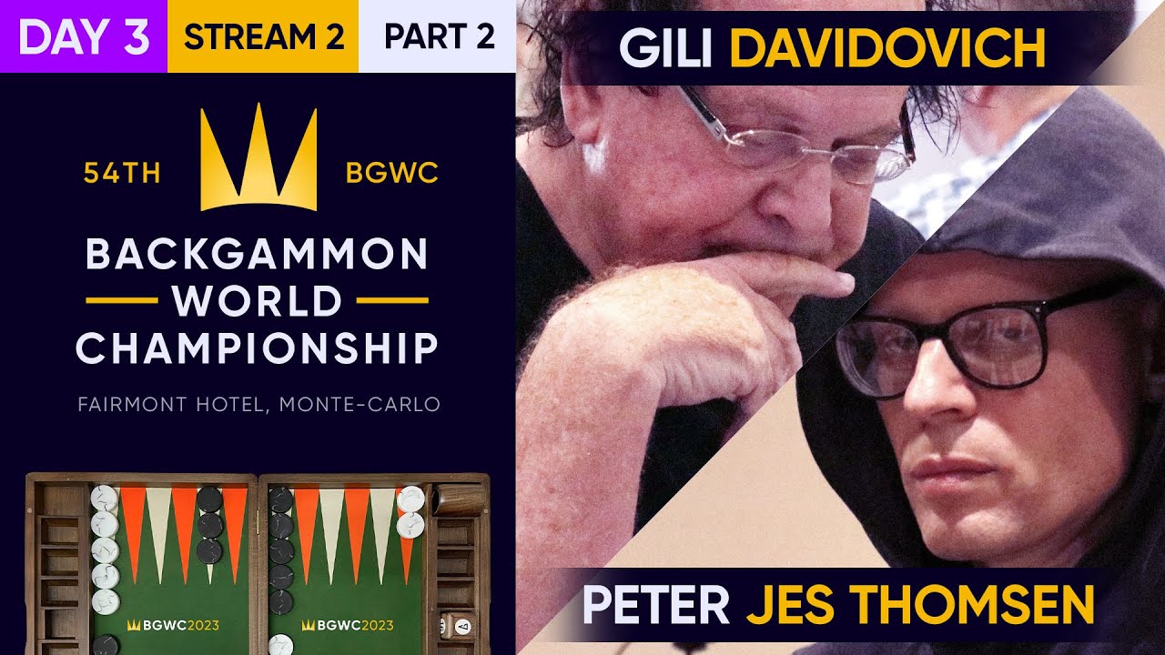 54th Backgammon World Championship - Day 3 - Stream 2 - Part 2 - High Roller Jackpot - Rnd of 8