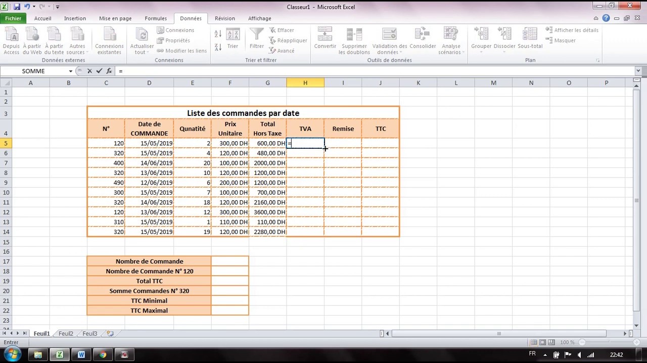 Formation Microsoft EXCEL