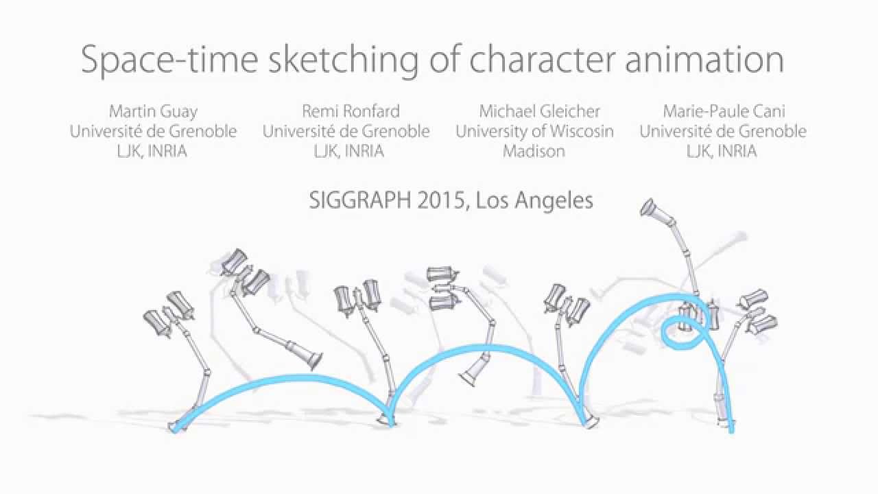 Space-time sketching of character animation (SIGGRAPH 2015)