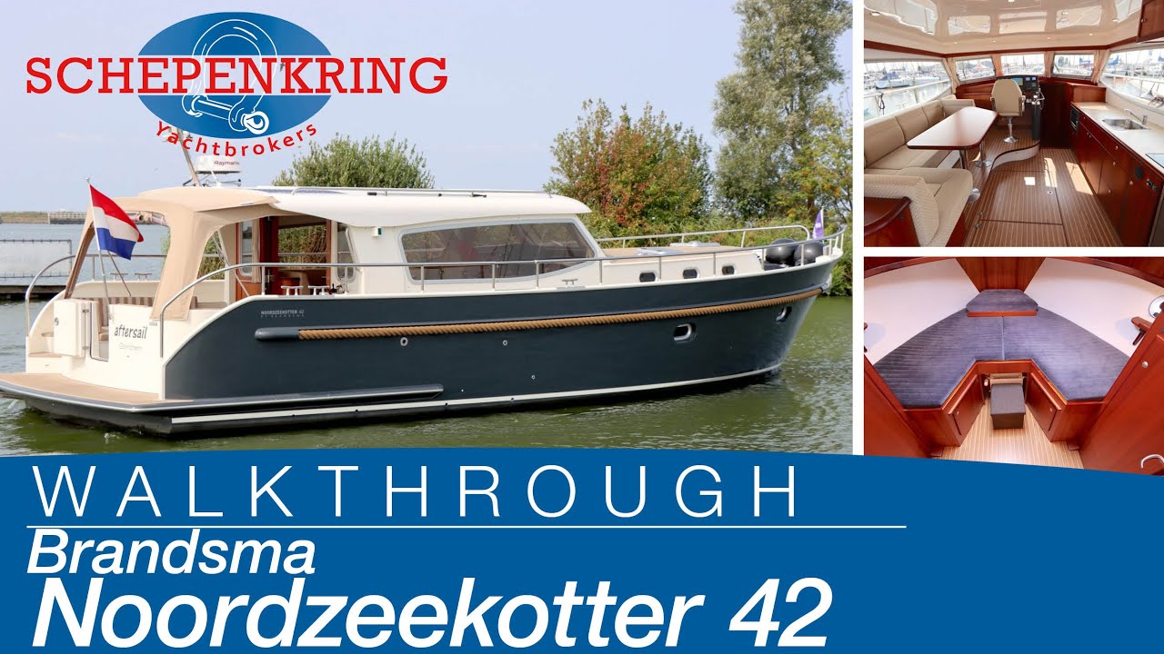 Brandsma Noordzeekotter 42 for sale | Yacht Walkthrough | @ Schepenkring Lelystad | 4K