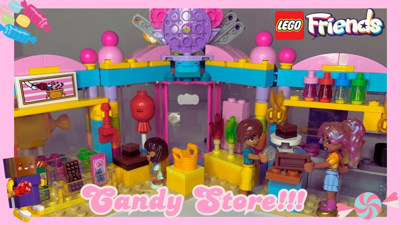 Lego Friends Heartlake City Candy Store Speed Build + Review💗🍬
