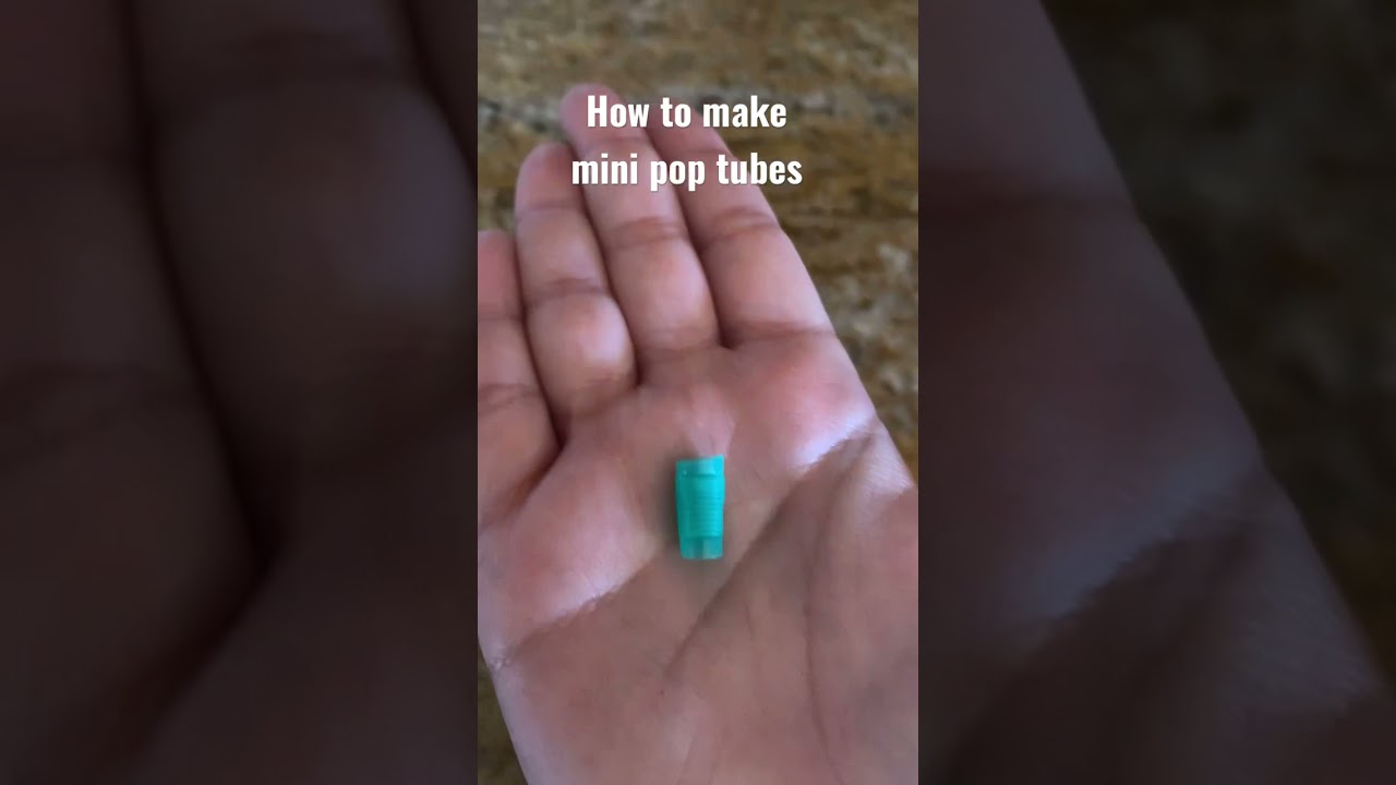 How to make mini pop tube! #diy #fidgets #poptubes #viral #fidgets #diy #satisfying