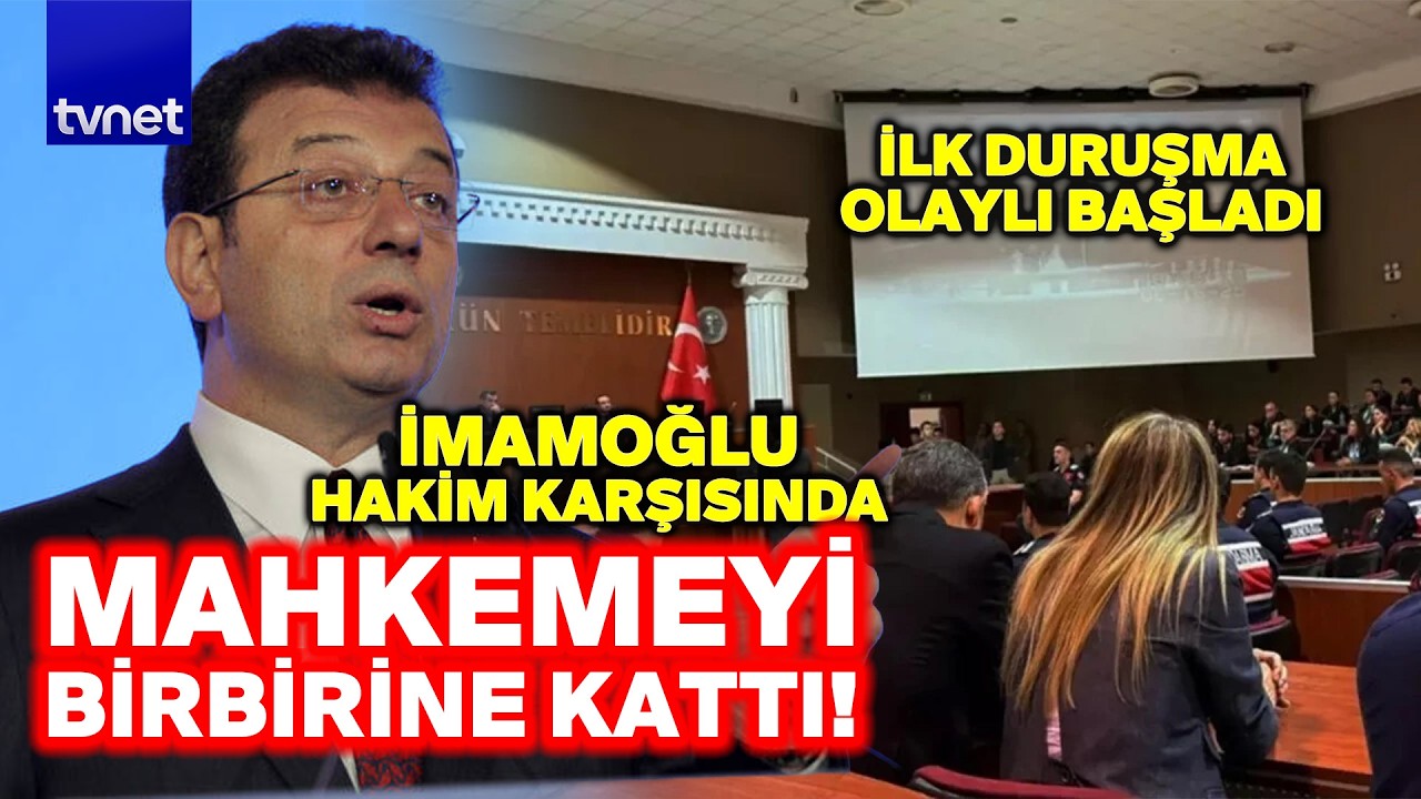Duruşma olaylı başladı! İmamoğlu mahkeme düzenini bakın nasıl bozdu