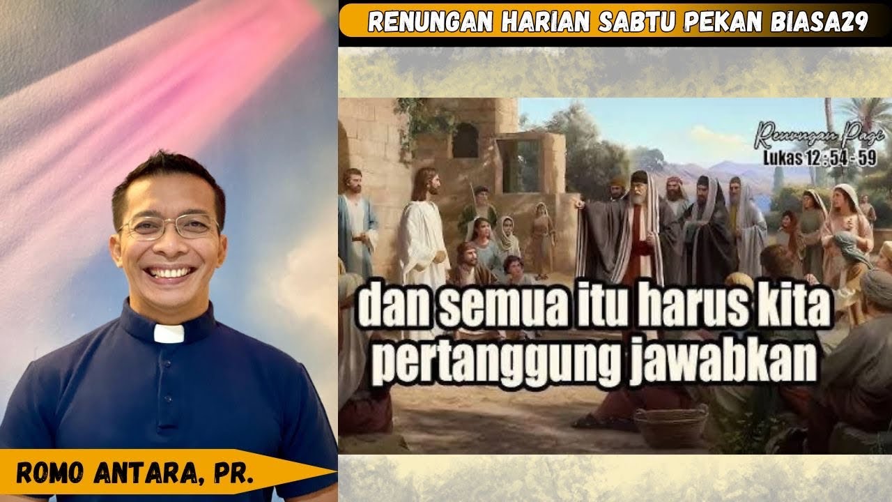 RenHar Sabtu 25 Oktober 2025 Pekan Biasa29 oleh Romo Antara, Pr.#renungan #renungankatolik #katolik 