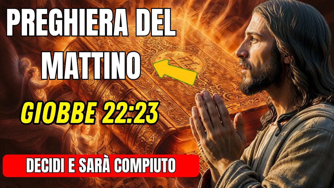 PREGHIERA DEL MATTINO | GIOBBE 22:23  – DECIDI E SARÀ COMPIUTO – LA LUCE RISPLENDERÀ SUL CAMMINO!