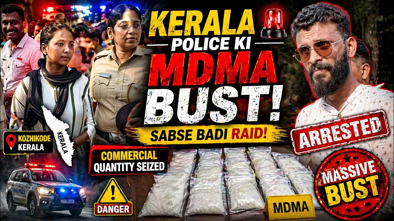 Massive MDMA Drug Bust in Kozhikode 😱 Kerala Police Big Raid | Full Details