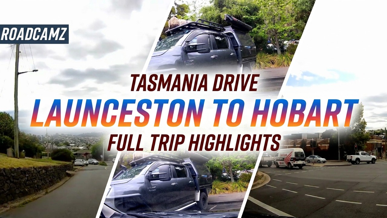 Tasmania Realtime 🚗 | Launceston to Hobart