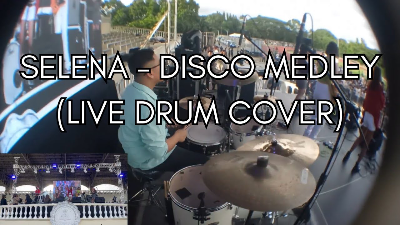 Selena - Disco Medley (live drum cover) (drum cam)