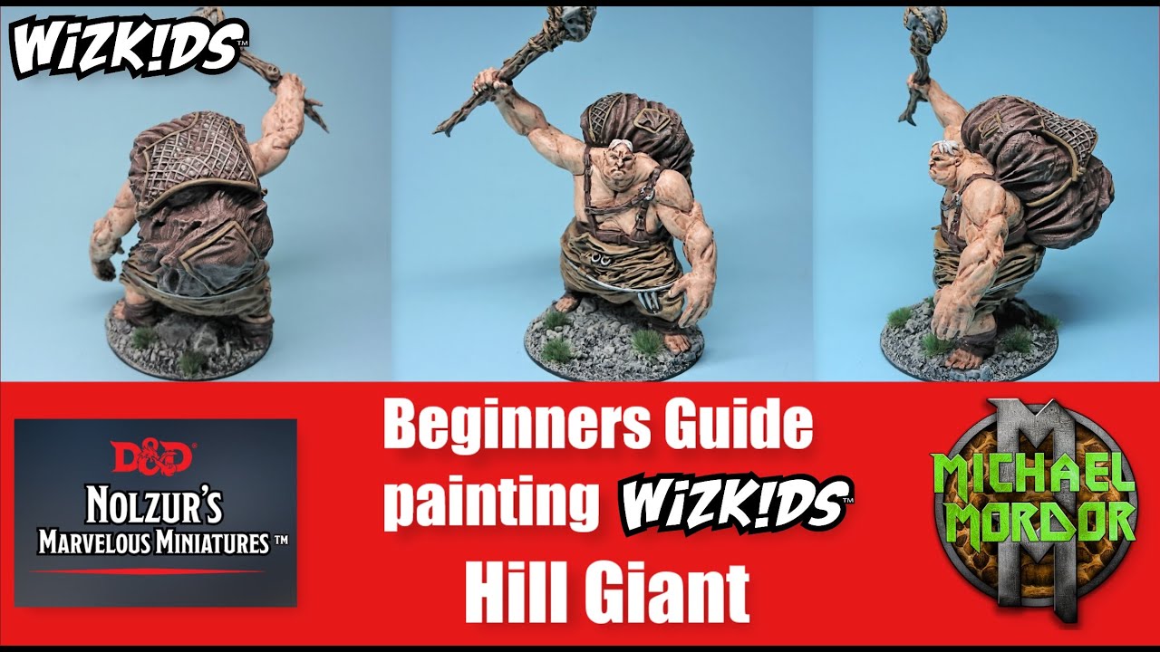 Wizkids, Wizkids Games, Beginners Painting Guide, Hill Giant, D&D, (HD)