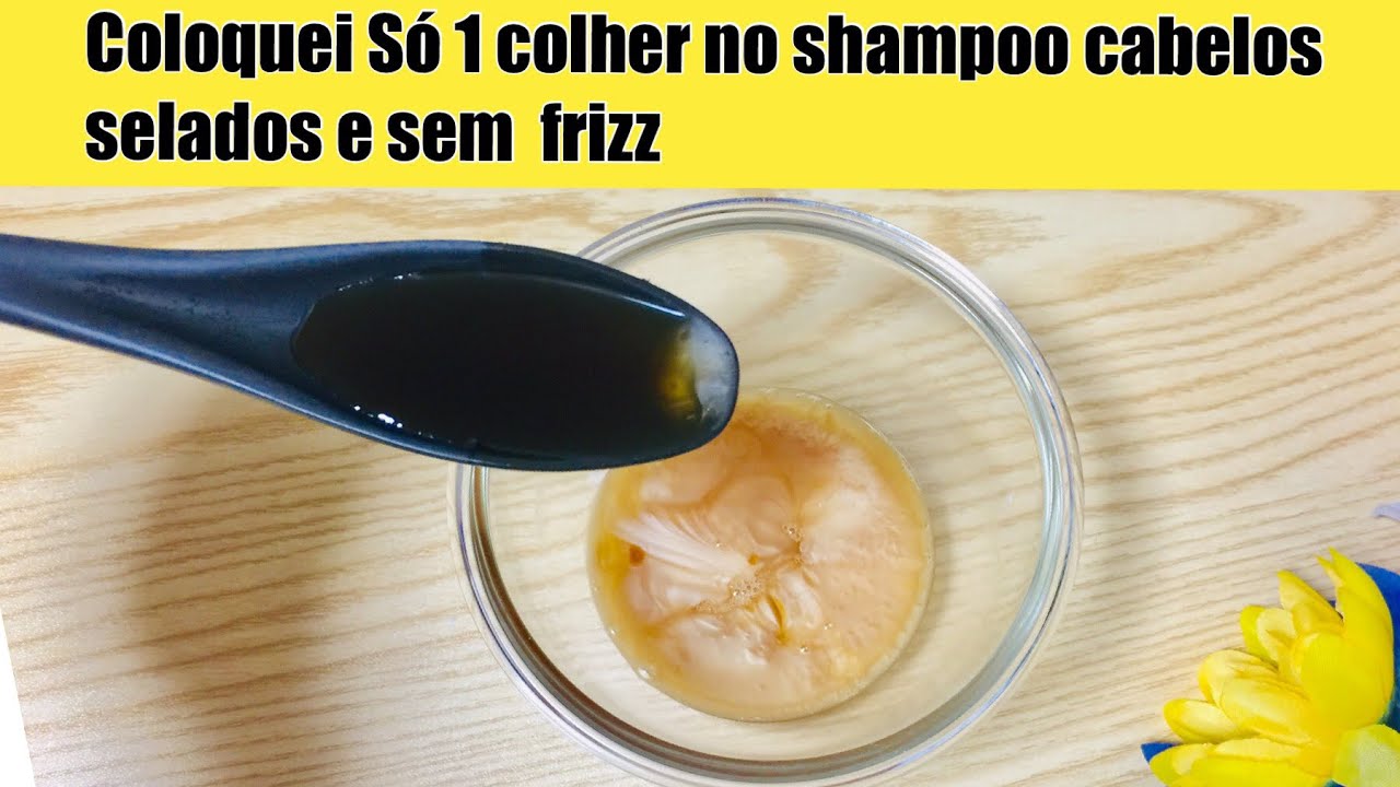 COLOQUE S&oacute; UMA COLHER NO SEU SHAMPOO CABELO SELADO E SEM FRIZZ